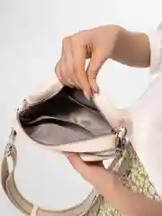 Белый сумка женская кросс-боди