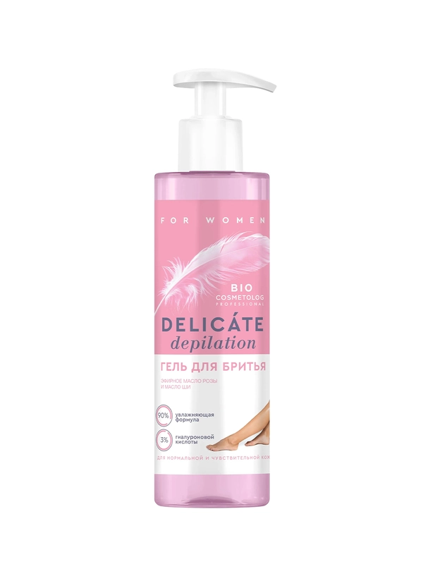 Гель для бритья Bio Cosmetolog Professional DELICATE DEPILATION, 190 мл