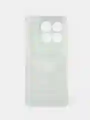 Угольный силиконовый чехол на Xiaomi 14T / Сяоми 14T прозрачный, с принтом, защита камеры