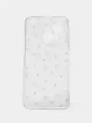 Розовый чехол на Tecno Spark Go 1/Pop 9 / Текно Спарк Го 1/Поп 9 прозрачный, с принтом