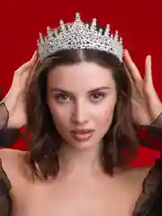 Прозрачный свадебная диадема, корона на голову