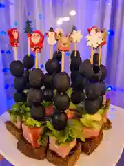 Зеленый шпажки для канапе, новогодние шпажки для закусок, праздничные, бамбуковые