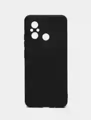 Силиконовый чехол для Xiaomi Redmi 12C (Сяоми Редми 12С), прозрачный черный противоударный
