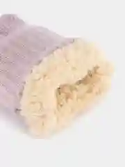 Сиреневый варежки зимние, подростковые, детские варежки, с подкладом