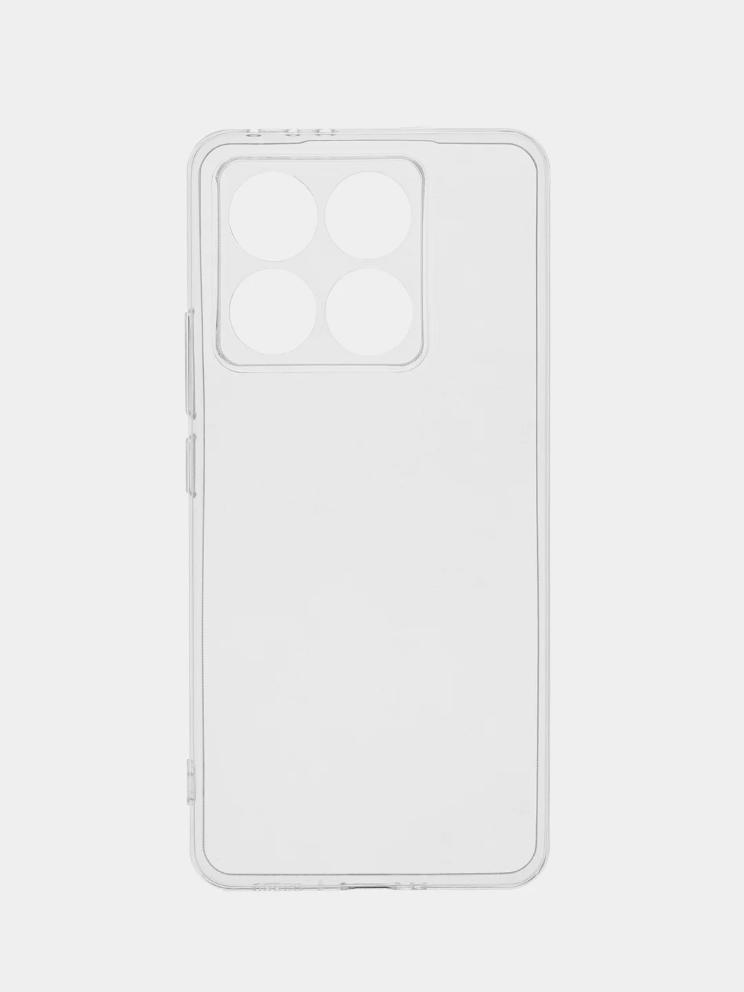 Прозрачный силиконовый чехол на Xiaomi 14T / Сяоми 14T прозрачный, с принтом, защита камеры