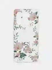 Пастельно-коралловый силиконовый чехол на Xiaomi 14T / Сяоми 14T прозрачный, с принтом, защита камеры