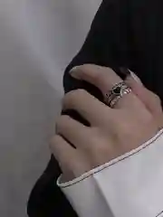 Серый кольцо сердце, бижутерия, под серебро, в форме сердца, размер регулируемый