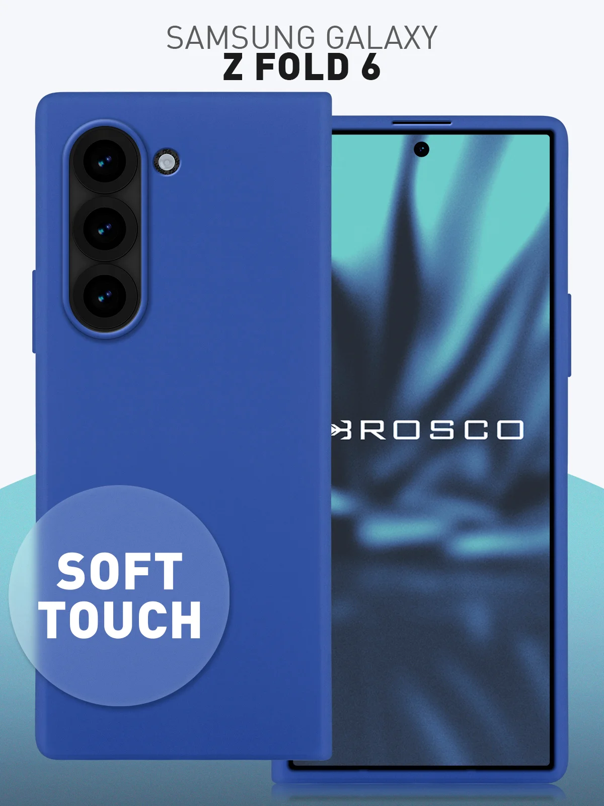Чехол для Samsung Galaxy Z Fold 6 защитный пластиковый ROSCO тонкий матовый soft-touch