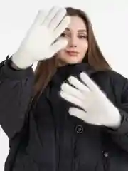 Перчатки женские, вязаные из ангоры, теплые