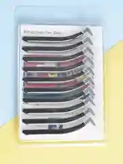 Черный ершики для брекетов, межзубные, 10 шт