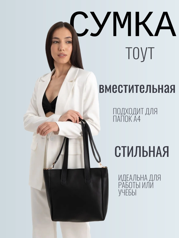 Сумка женская тоут, шоппер, на замке