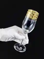 Бокалы для шампанского, подарочный набор 6 шт, 200 мл, золото PROMSIZ коллекция Греческий