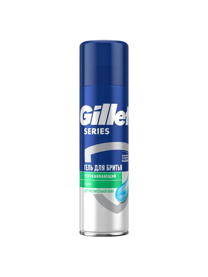 Гель для бритья Gillette Series Sensitive, для чувствительной кожи, мужской, 200 мл