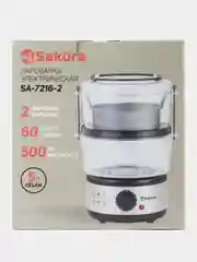 Пароварка электрическая 2ч, 5л, 500Вт, SAKURA SA-7216-2