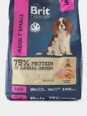 BRIT PREMIUM, Сухой корм с курицей для собак мелких пород 1-10 кг "Dog Adult Small", 3 кг