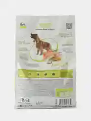 BRIT CARE, Сухой корм с лосос и инд. д/соб.ср.п."Dog Adult M Healthy Skin&Shiny Coat", 3 кг