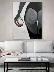 Бокал красного Картина по номерам на холсте с подрамником 40х50 "Hobby Paint"