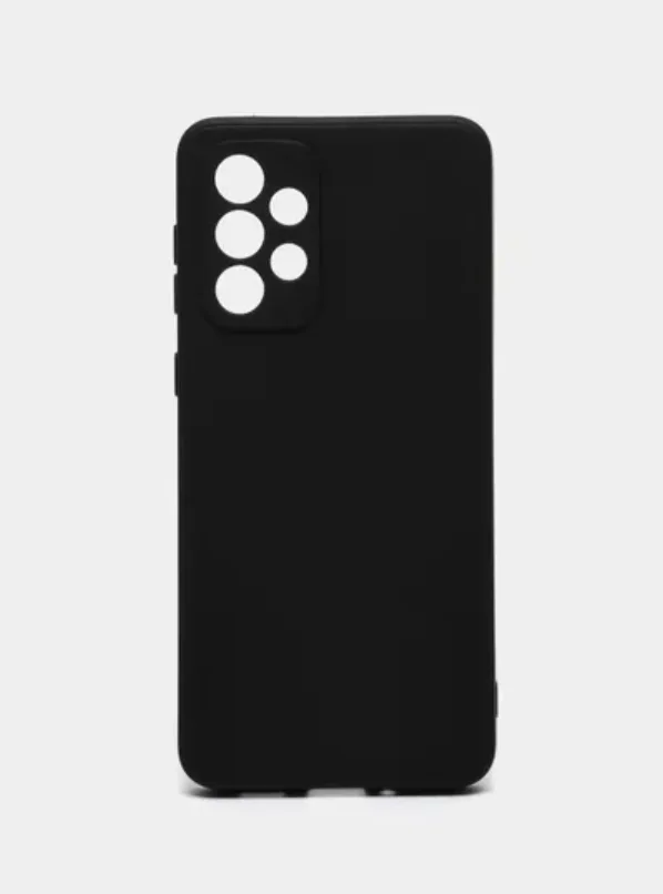 Чехол для Samsung Galaxy A33 5G (Самсунг Галакси А33), прозрачный, черный с защитой камеры