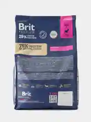 BRIT PREMIUM, Сухой корм с курицей для собак мелких пород 1-10 кг "Dog Adult Small", 3 кг