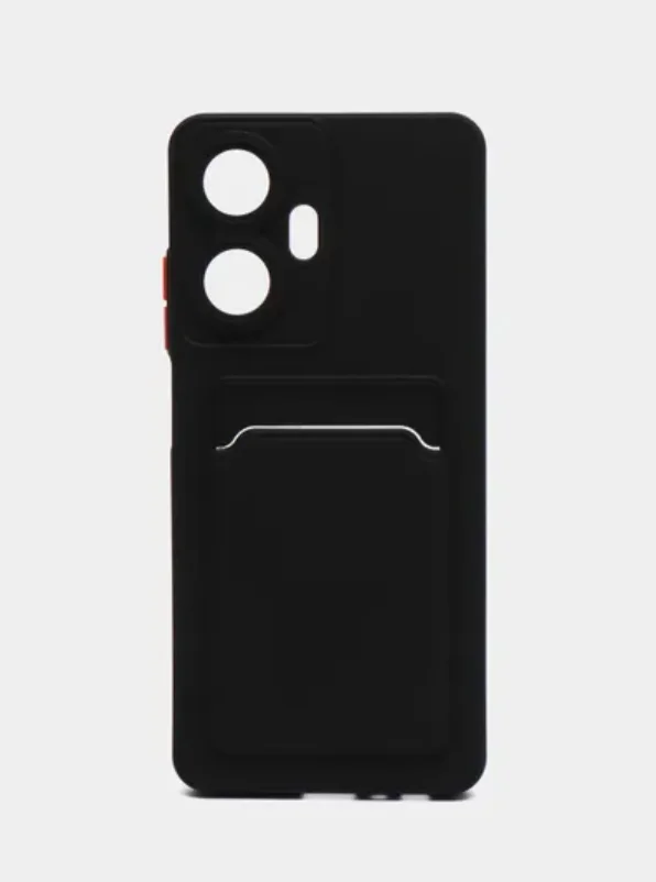 Силиконовый чехол для Realme C55 (Реалми С55), с карманом для карт