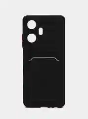 Силиконовый чехол для Realme C55 (Реалми С55), с карманом для карт