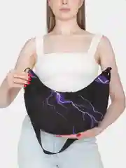 Фиолетовый сумка хобо женская через плечо