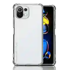 Чехол для Xiaomi 11 Lite / Mi 11 Lite 5G, с усиленными углами, силиконовый, прозрачный