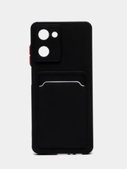 Силиконовый чехол для Realme 10 4G (Реалми 10 4 Джи), с карманом для карт