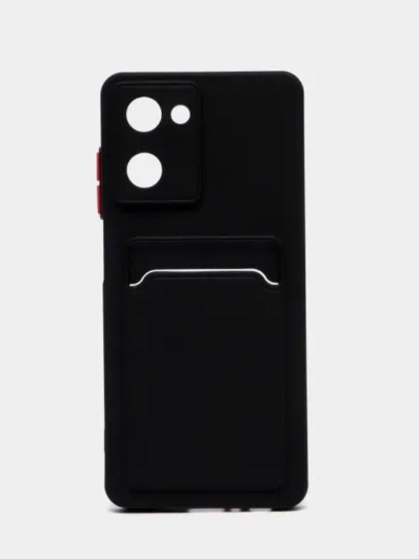 Силиконовый чехол для Realme 10 4G (Реалми 10 4 Джи), с карманом для карт