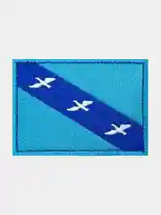 Нашивка шеврон на одежду флаг Курска, на липучке