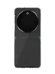 Прозрачный чехол для Tecno Phantom V Flip 5G пластиковый BROSCORP складной прозрачный с защитой камер