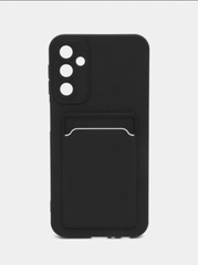 Силиконовый чехол Samsung Galaxy A24 Самсунг Галакси А24, с карманом для карт