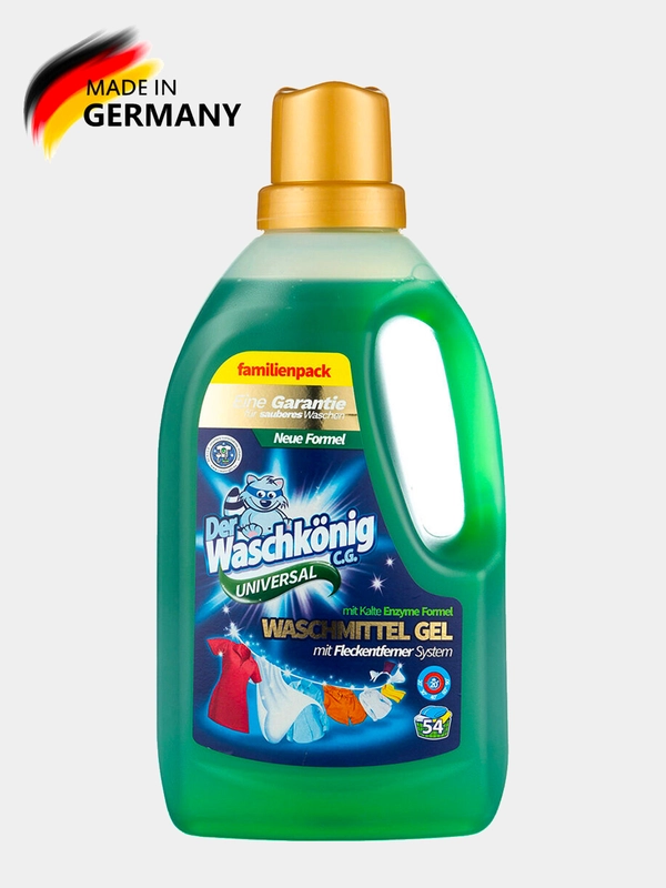 Гель для стирки Der Waschkonig C.G. 1,6 л, Германия, универсальный