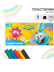 Пластилин, 6 цветов, 90 г