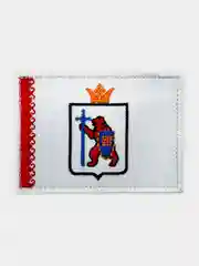 Нашивка шеврон на одежду флаг Марий Эл, на липучке