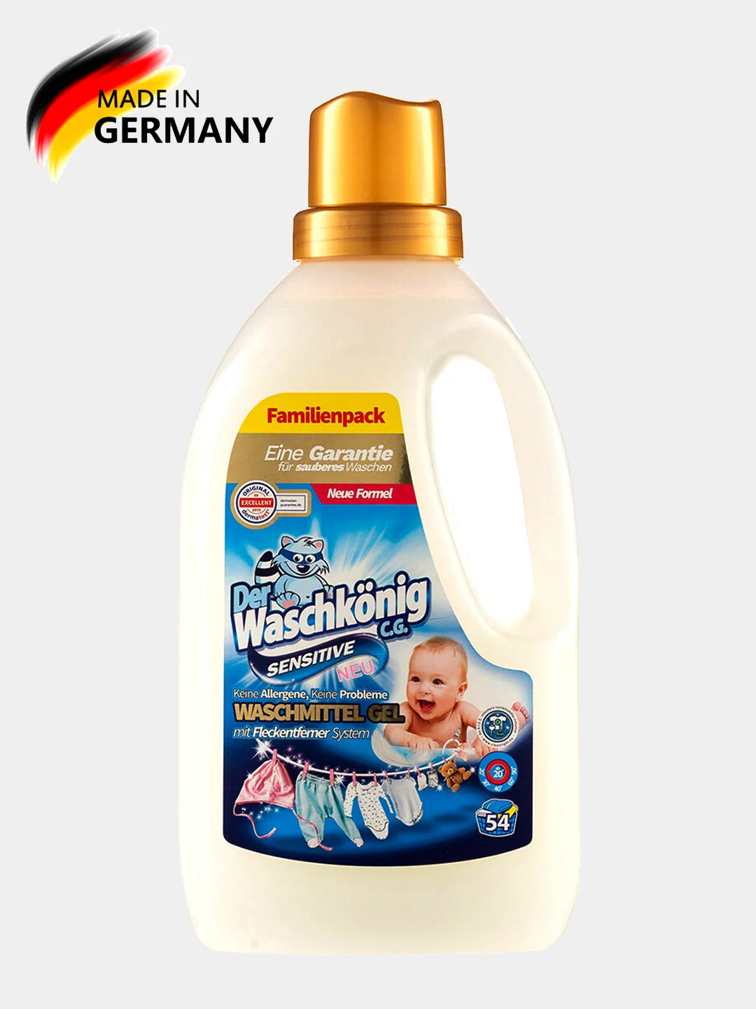 Гель для стирки Der Waschkonig C.G. 1,6 л., Германия, для детского белья