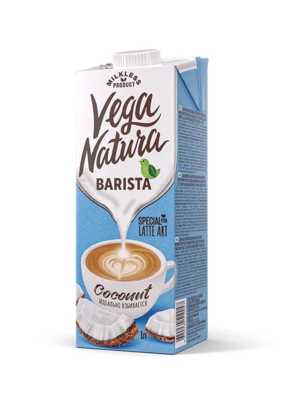 Напиток растительный кокосовый VEGA NATURA Barista, ультрапестеризованный, 1 л