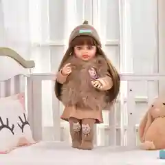 Кораллово-розовый кукла силиконовая реборн 55 см для девочки, Reborn, можно купать, с аксессуарами