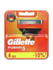Сменные Кассеты Gillette Fusion5 Для Мужской Бритвы, 4 шт., с 5 лезвиями, c точным триммером для труднодоступных мест