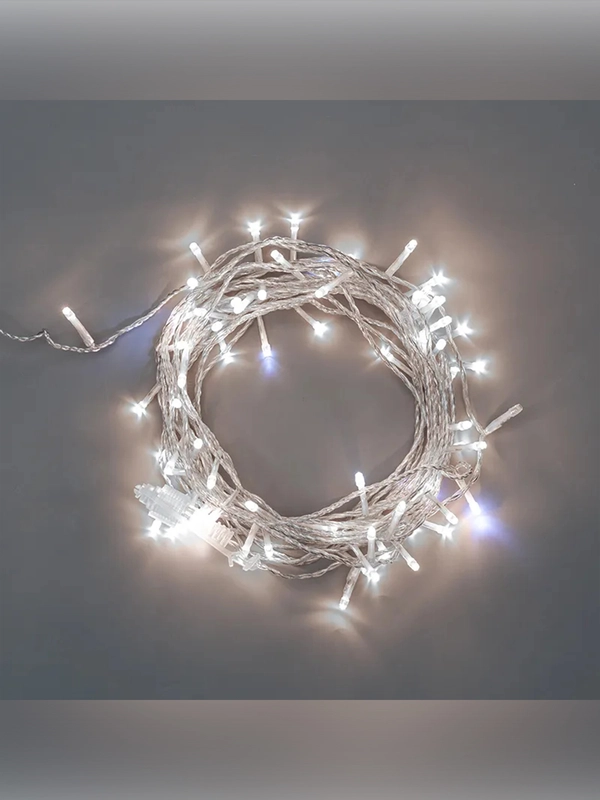 Гирлянда Neon-Night Нить, ПВХ, 10 м, прозрачный ПВХ, IP44, 75LED белые, 230В