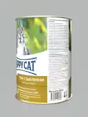 Консервы для кошек Happy Cat Утка с Цыпленком Кусочки в желе, 12 штук, 400 г