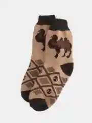 Коричневый носки теплые мужские, шерстяные, вязаные, зимние