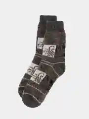 Угольный носки теплые мужские, шерстяные, вязаные, зимние