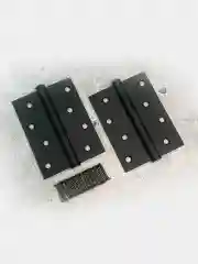 Ручка дверная VETTORE R06.081 с фиксатором, врезным замком и петлями, Черный матовый