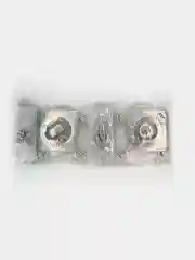 Ручка дверная VETTORE 06.081 SN/CP с фиксатором и межкомнатным механизмом, Сатин/Хром