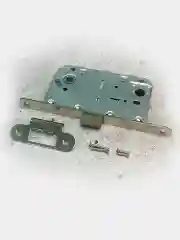Ручка дверная VETTORE 06.081 SN/CP с фиксатором и межкомнатным механизмом, Сатин/Хром