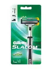 Gillette Slalom Мужская Бритва , 1 кассета, с 2 лезвиями, плавающая головка