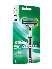Gillette Slalom Мужская Бритва , 1 кассета, с 2 лезвиями, плавающая головка