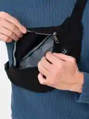 Черный поясная сумка