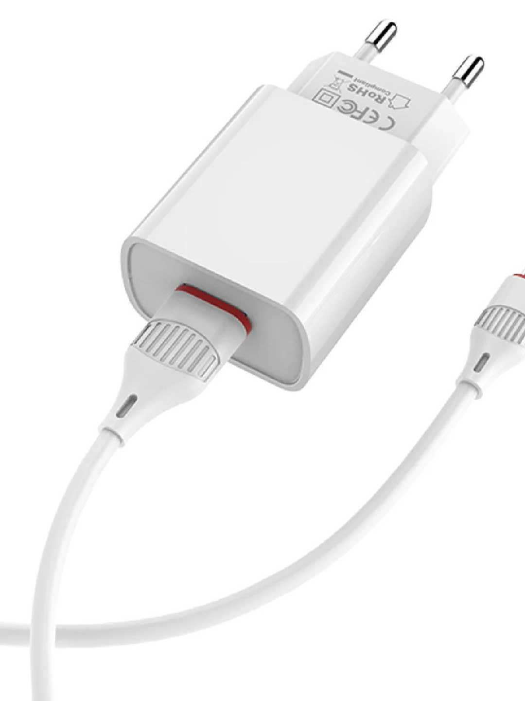 Сетевое зарядное устройство Borofone с кабелем Type-C, Micro-USB, Lightning iPhone
